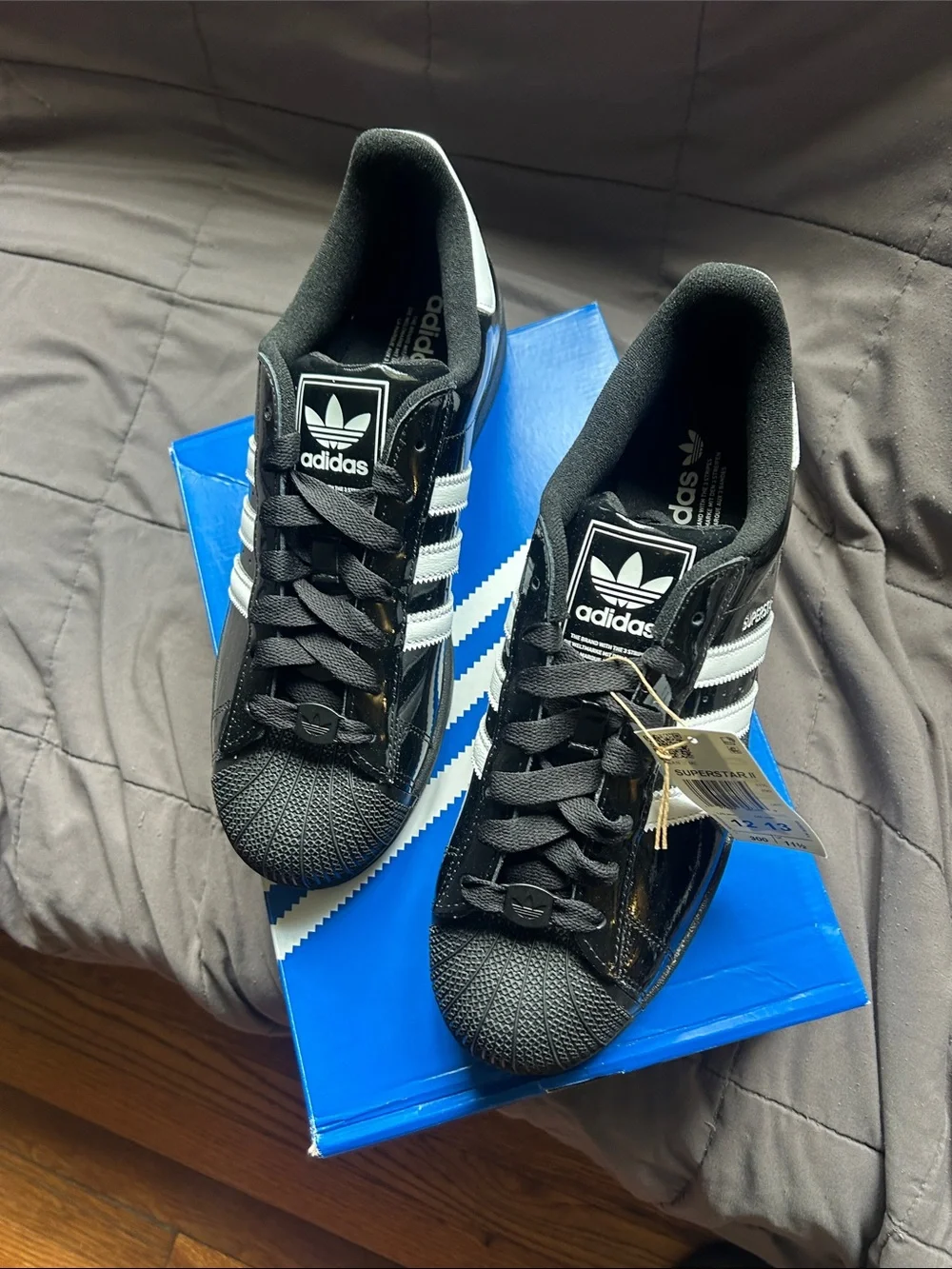adidas Black & White Superstar II Men's Sneakers